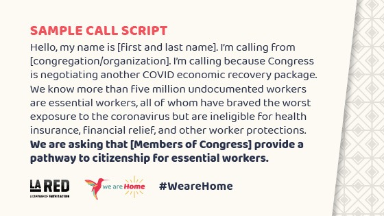 #WeAreHome Week of Action – Call-in Scripts